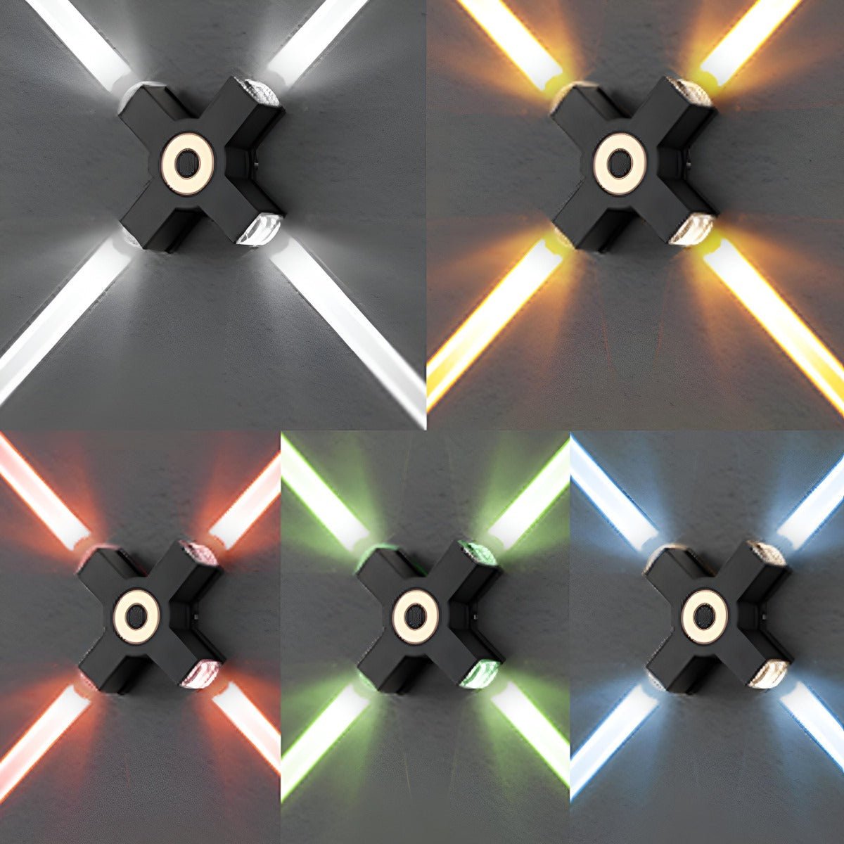 Modern Waterproof Black Outdoor LED Wall Lights Spotlights - Flare Shack
