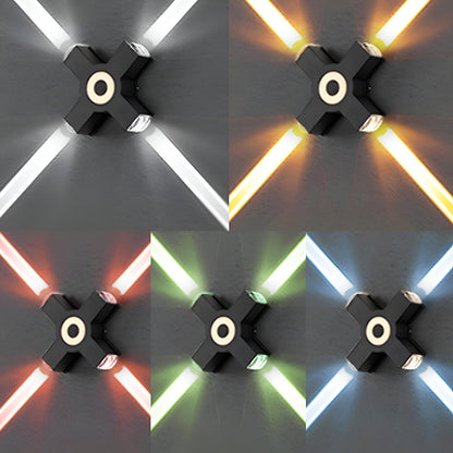 Modern Waterproof Black Outdoor LED Wall Lights Spotlights - Flare Shack