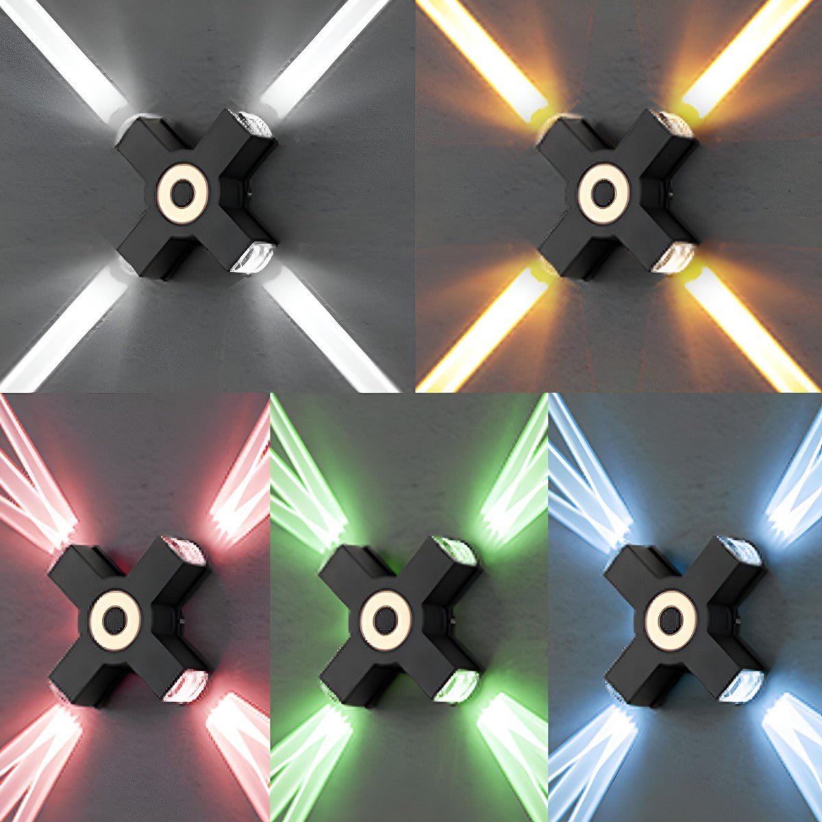 Modern Waterproof Black Outdoor LED Wall Lights Spotlights - Flare Shack