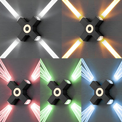 Modern Waterproof Black Outdoor LED Wall Lights Spotlights - Flare Shack