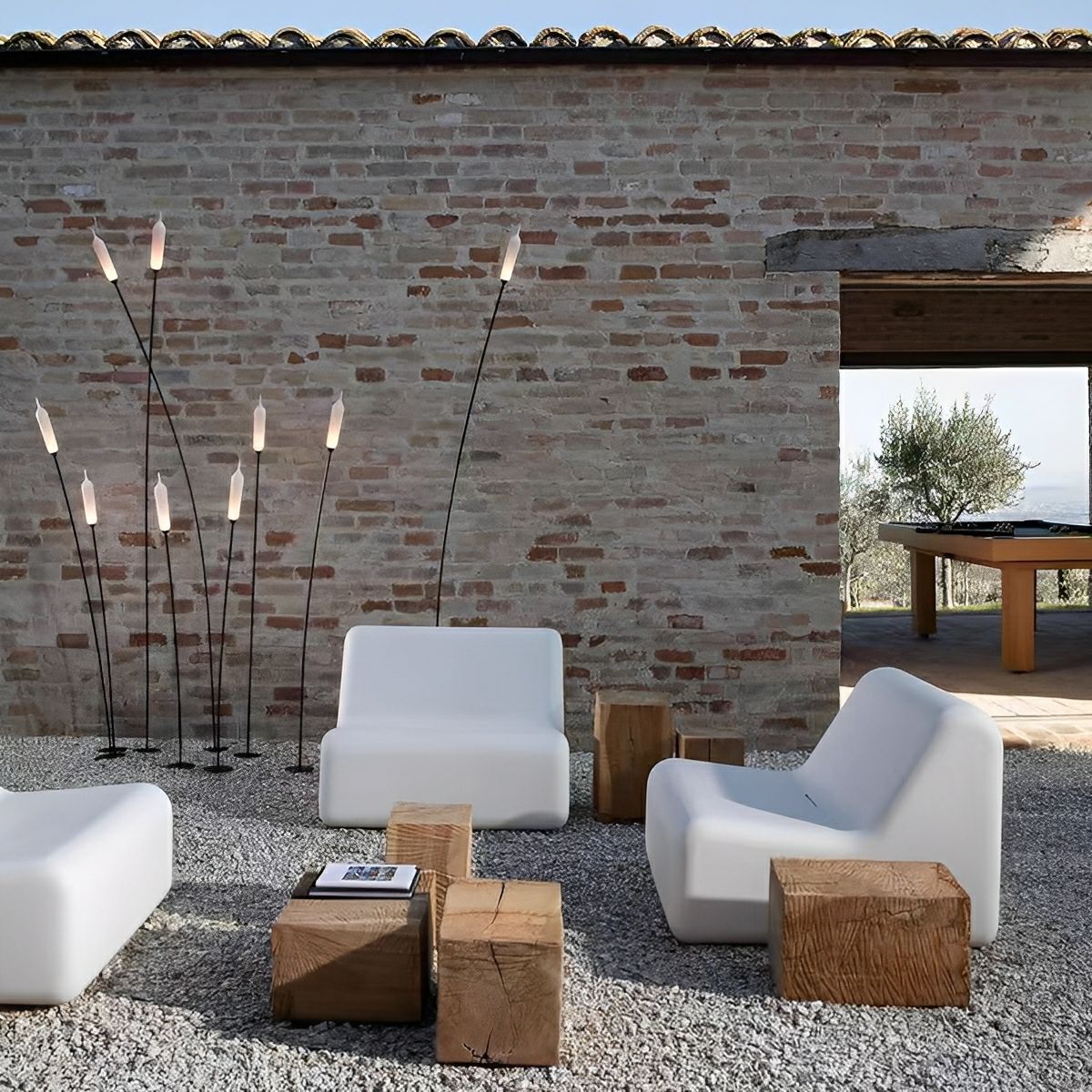 Modern Waterproof Cattail - Shaped LED Outdoor Landscape Pathway Lights - Flare Shack