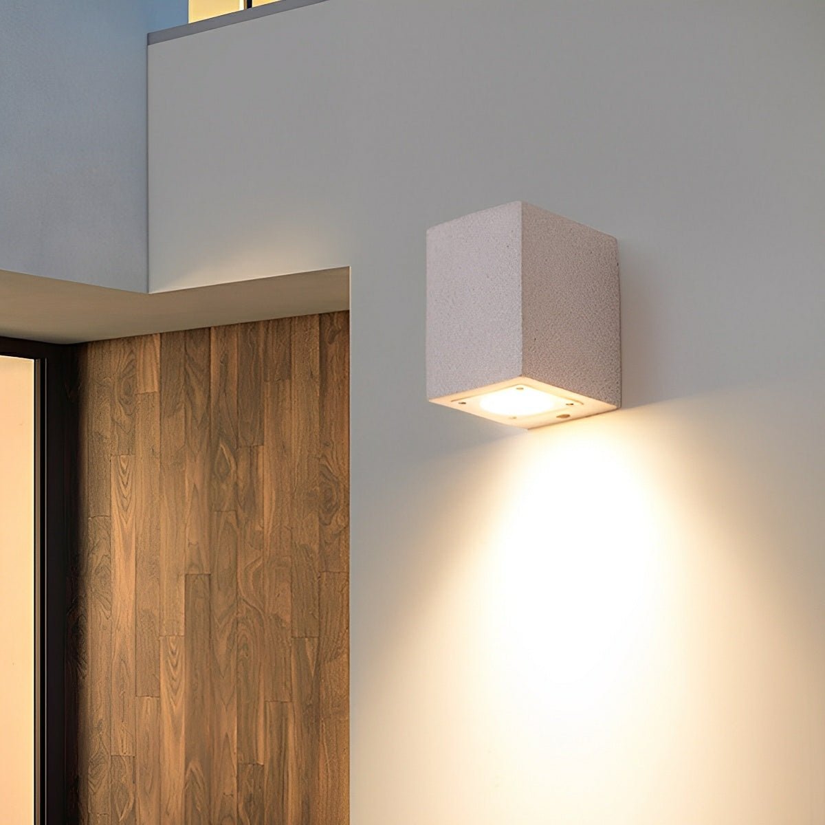 Modern Waterproof Cylinder Cement LED Outdoor Wall Lights - Flare Shack