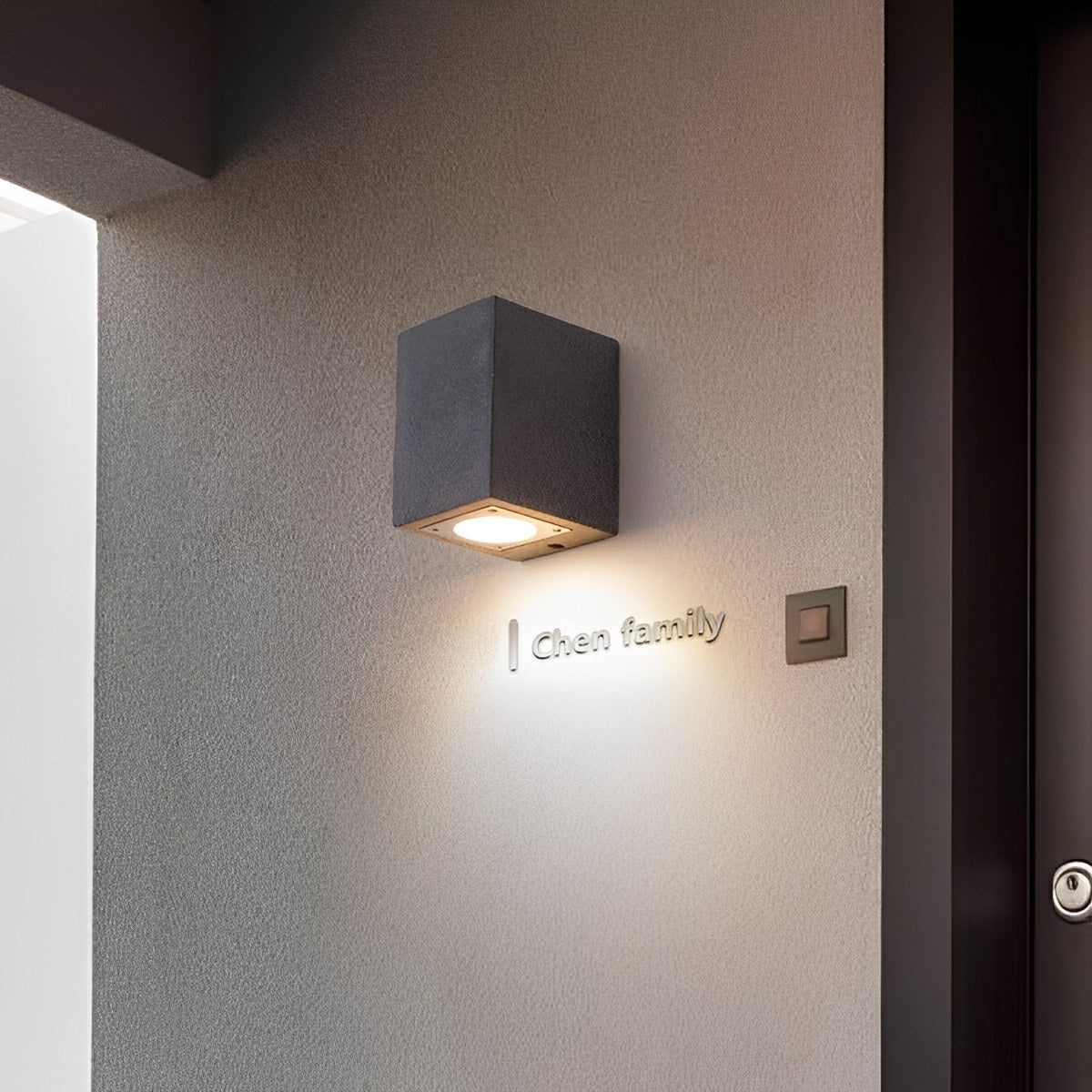 Modern Waterproof Cylinder Cement LED Outdoor Wall Lights - Flare Shack