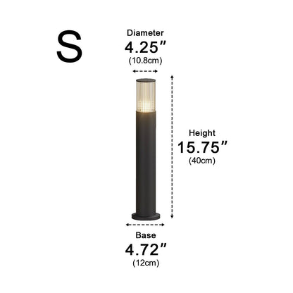 Modern Waterproof Cylinder Outdoor Garden LED Lawn Pillar Lights