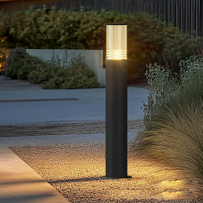 Modern Waterproof Cylinder Outdoor Garden LED Lawn Pillar Lights - Flare Shack