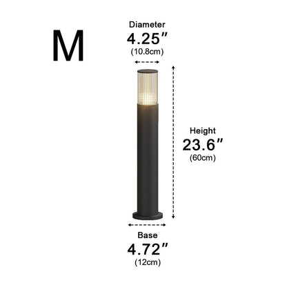 Modern Waterproof Cylinder Outdoor Garden LED Lawn Pillar Lights