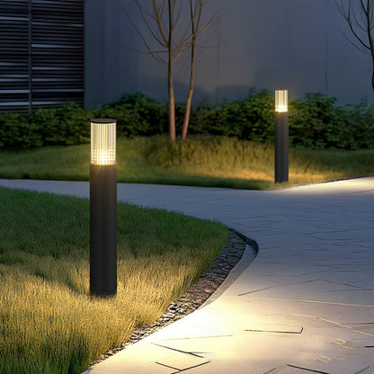 Modern Waterproof Cylinder Outdoor Garden LED Lawn Pillar Lights - Flare Shack