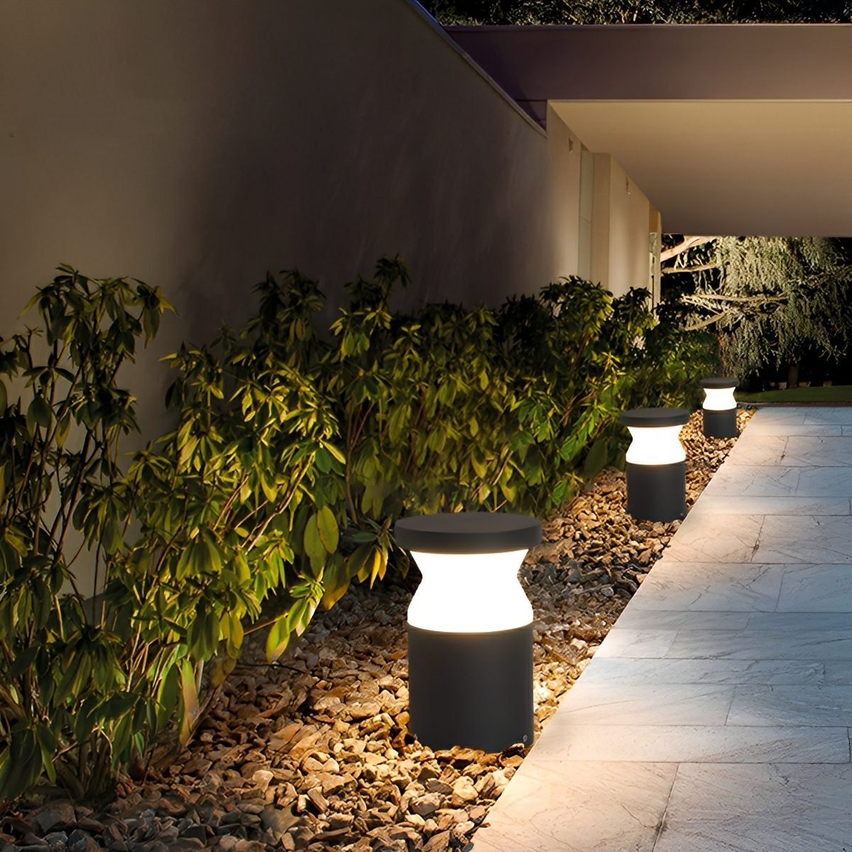 Modern Waterproof Cylinder Outdoor LED Lawn Pathway Lights - Flare Shack
