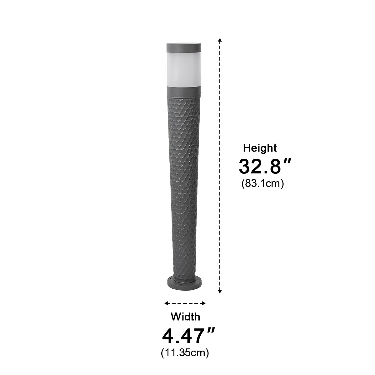 Modern Waterproof Cylinder Outdoor LED Lawn Pillar Lights