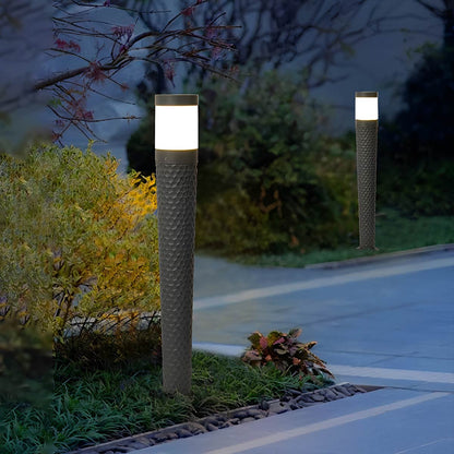 Modern Waterproof Cylinder Outdoor LED Lawn Pillar Lights - Flare Shack
