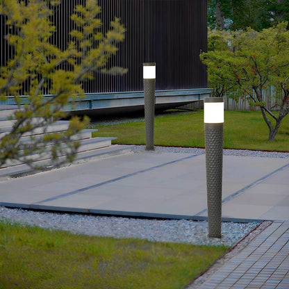 Modern Waterproof Cylinder Outdoor LED Lawn Pillar Lights