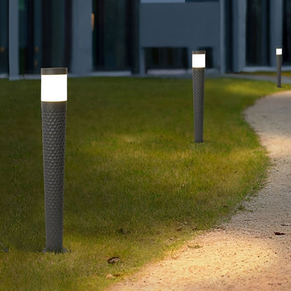 Modern Waterproof Cylinder Outdoor LED Lawn Pillar Lights