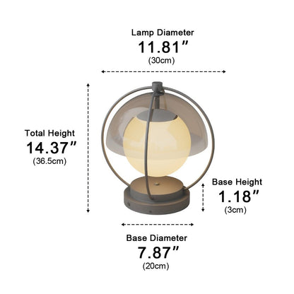Modern Waterproof Globe Planet LED Outdoor Post Lights