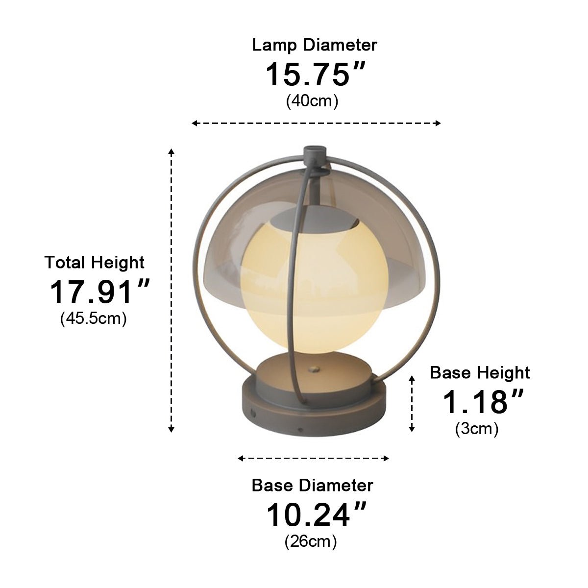 Modern Waterproof Globe Planet LED Outdoor Post Lights