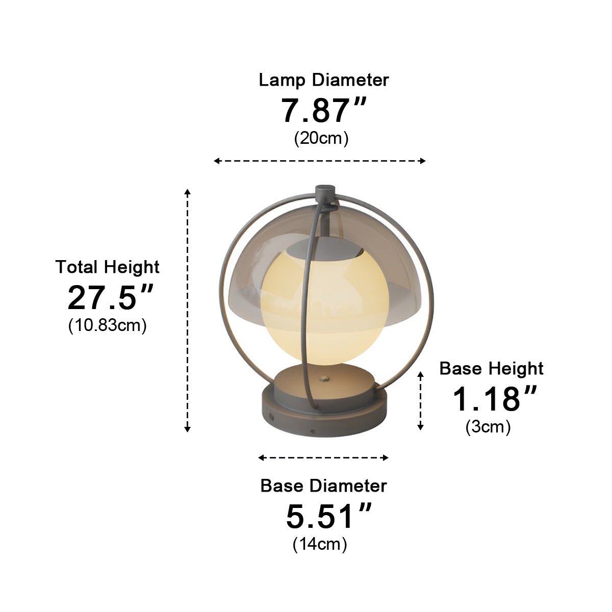 Modern Waterproof Globe Planet LED Outdoor Post Lights