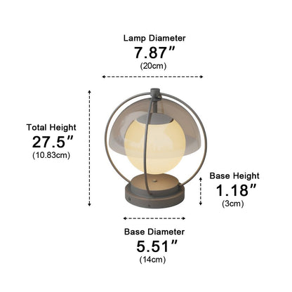 Modern Waterproof Globe Planet LED Outdoor Post Lights