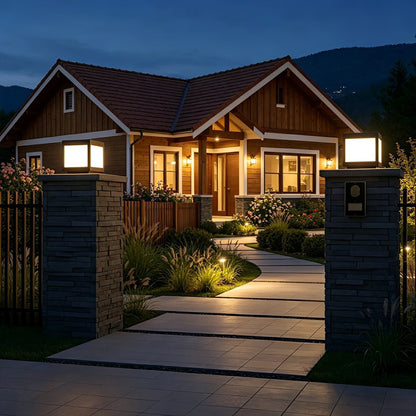 Modern Waterproof LED Fence Outdoor Post Cap Light