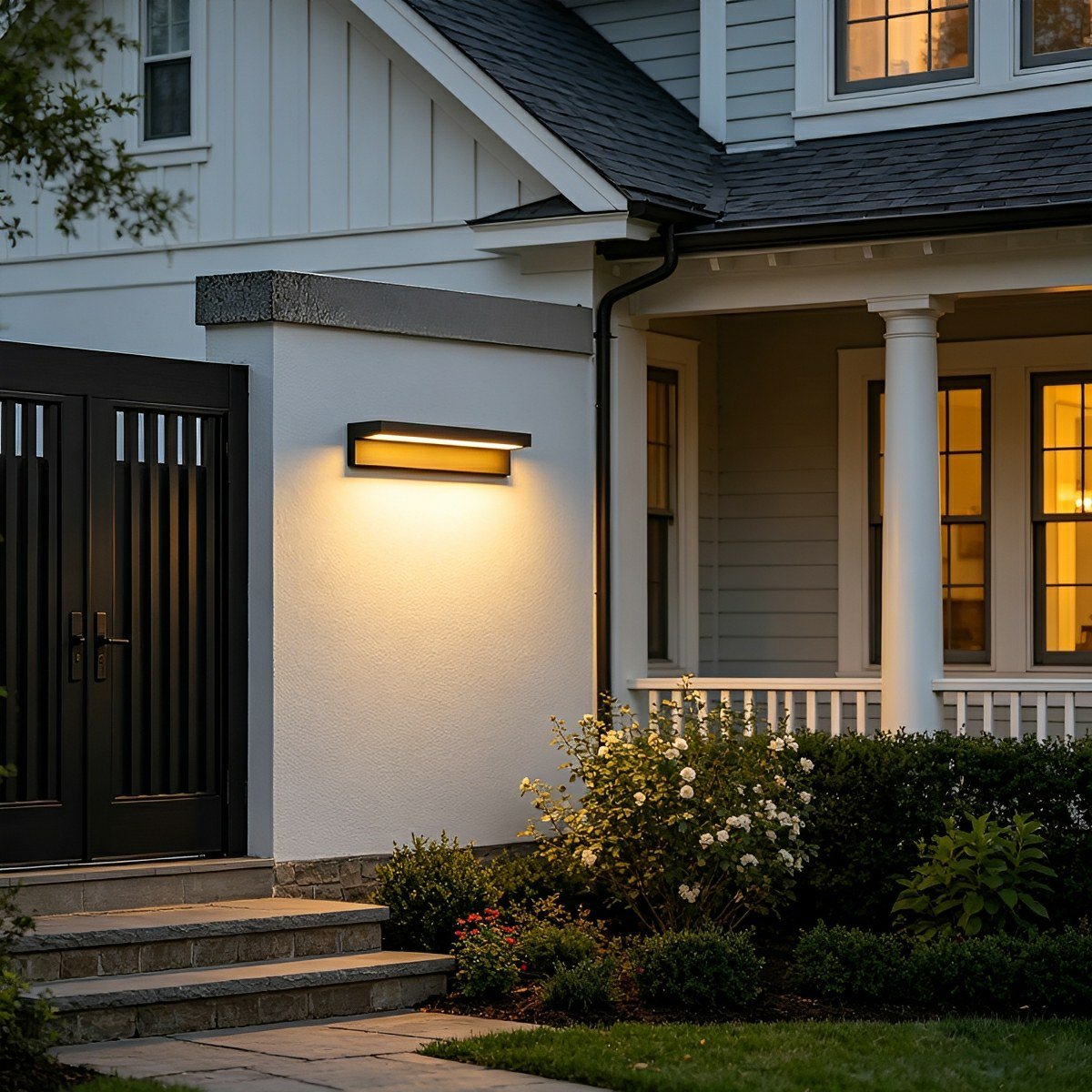 Modern Waterproof LED Long Strip Outdoor Porch Light - Flare Shack