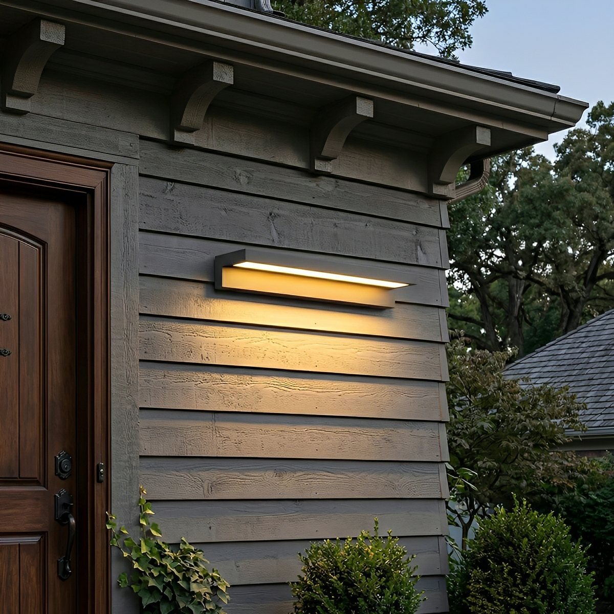 Modern Waterproof LED Long Strip Outdoor Porch Light - Flare Shack