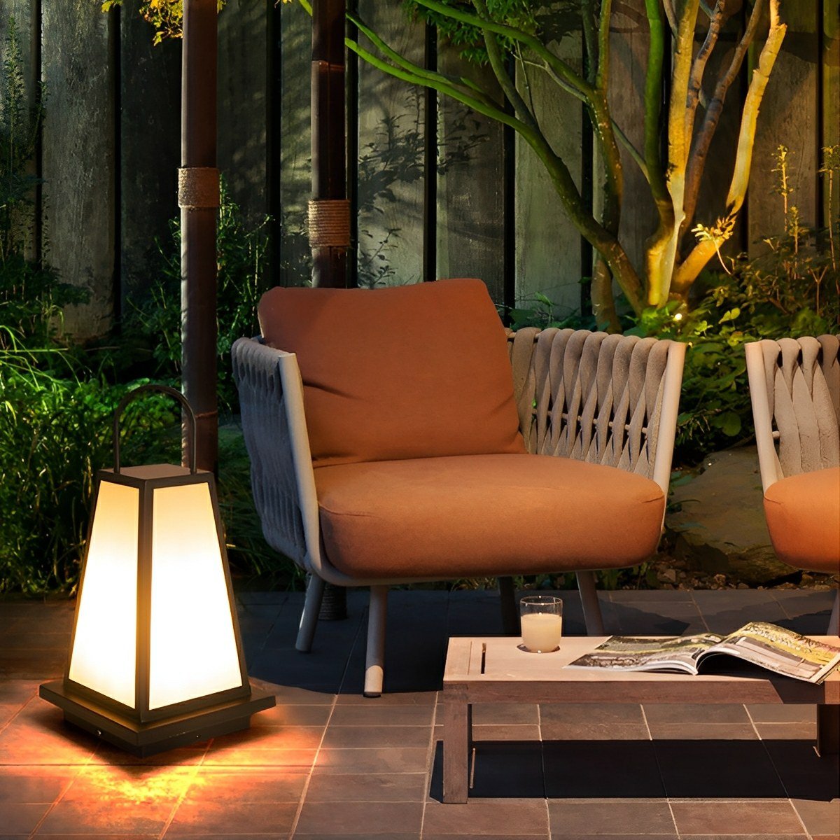 Modern Waterproof LED Outdoor Floor Lamp Lantern - Flare Shack