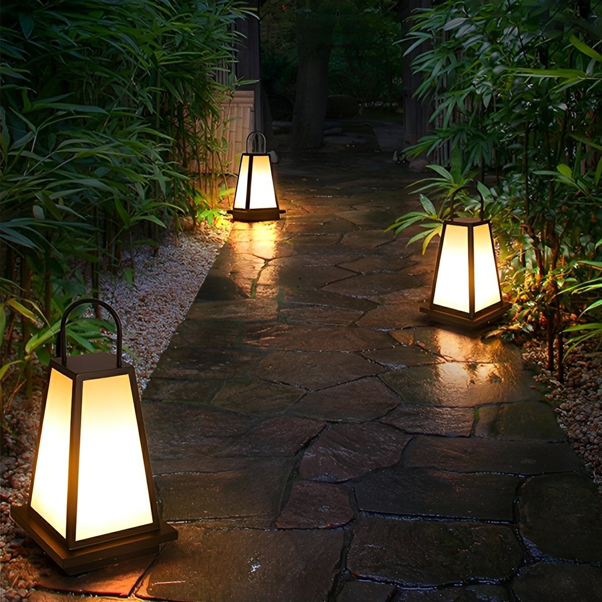 Modern Waterproof LED Outdoor Floor Lamp Lantern - Flare Shack