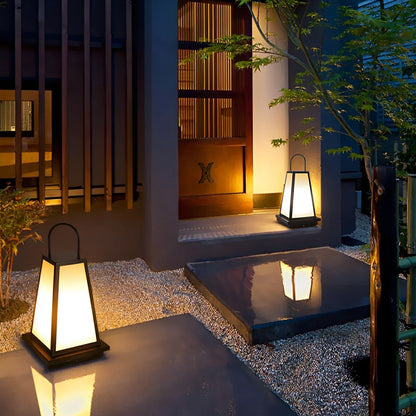 Modern Waterproof LED Outdoor Floor Lamp Lantern