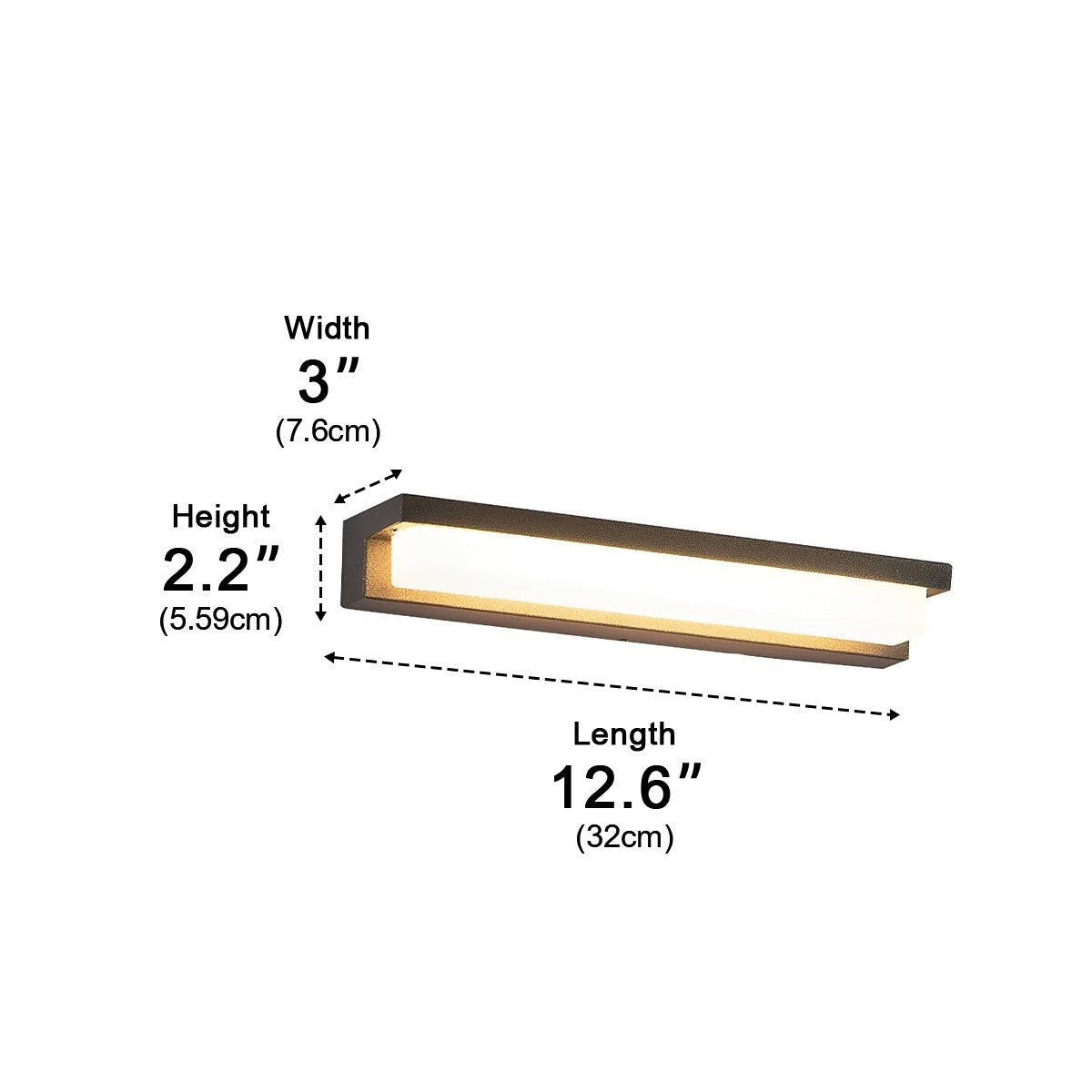 Modern Waterproof LED Long Strip Outdoor Porch Light