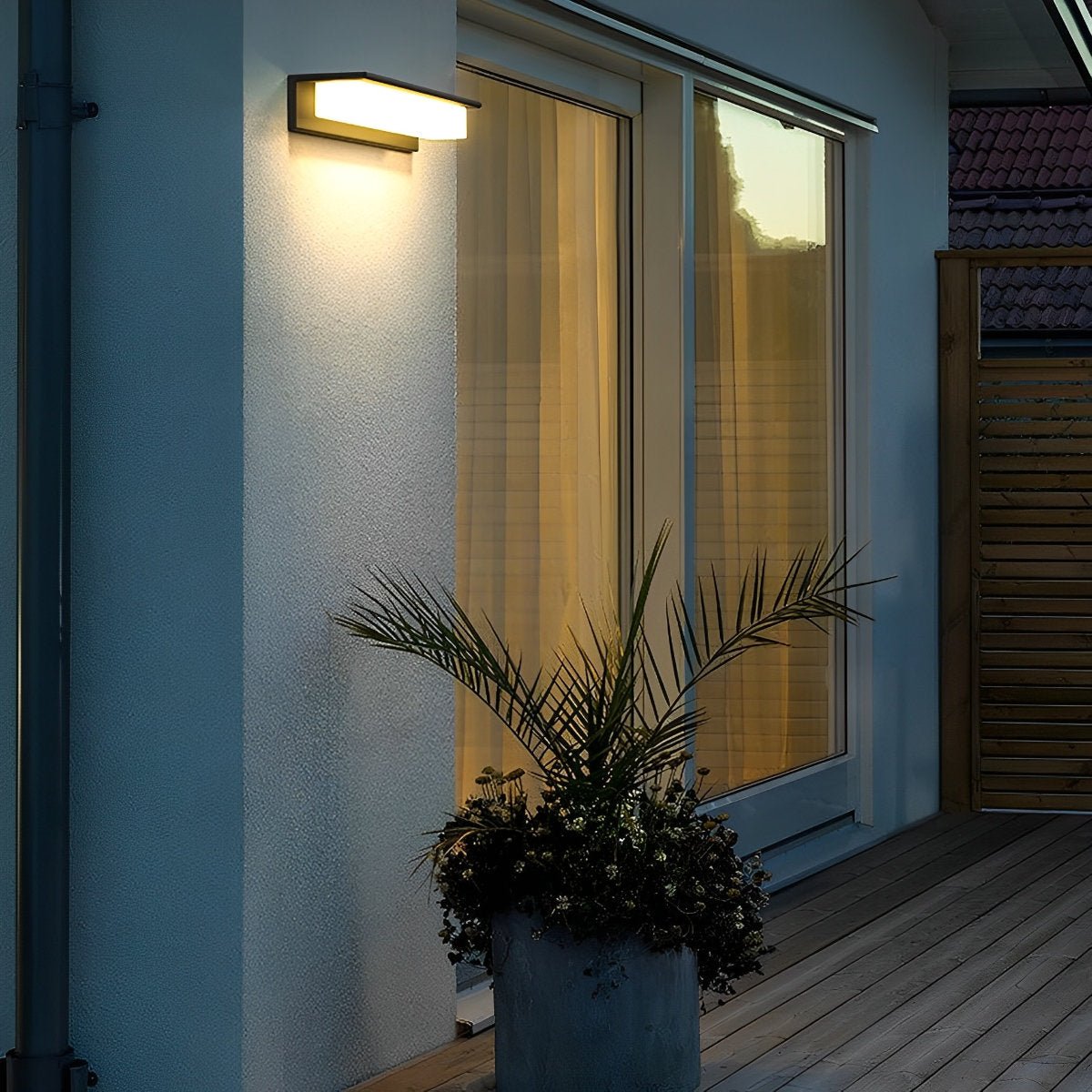 Modern Waterproof LED Outdoor Long Strip Porch Light