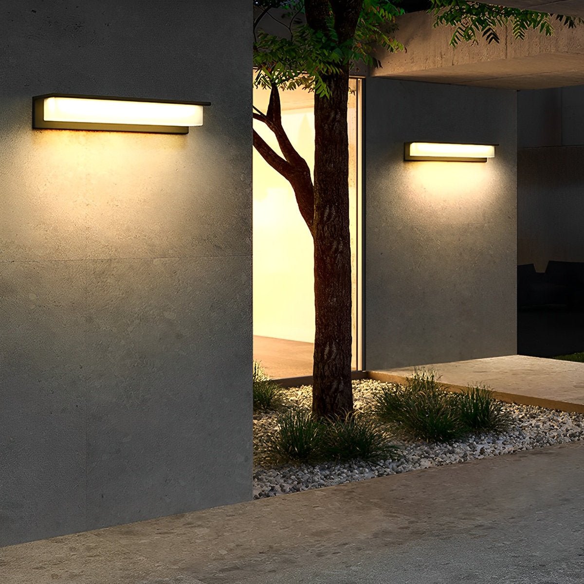 Modern Waterproof LED Outdoor Long Strip Porch Light