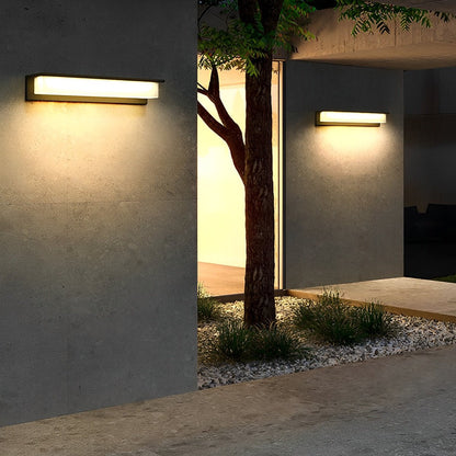 Modern Waterproof LED Outdoor Long Strip Porch Light