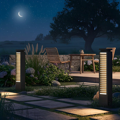 Modern Outdoor Waterproof Grille LED Post Lights Pathway Lights