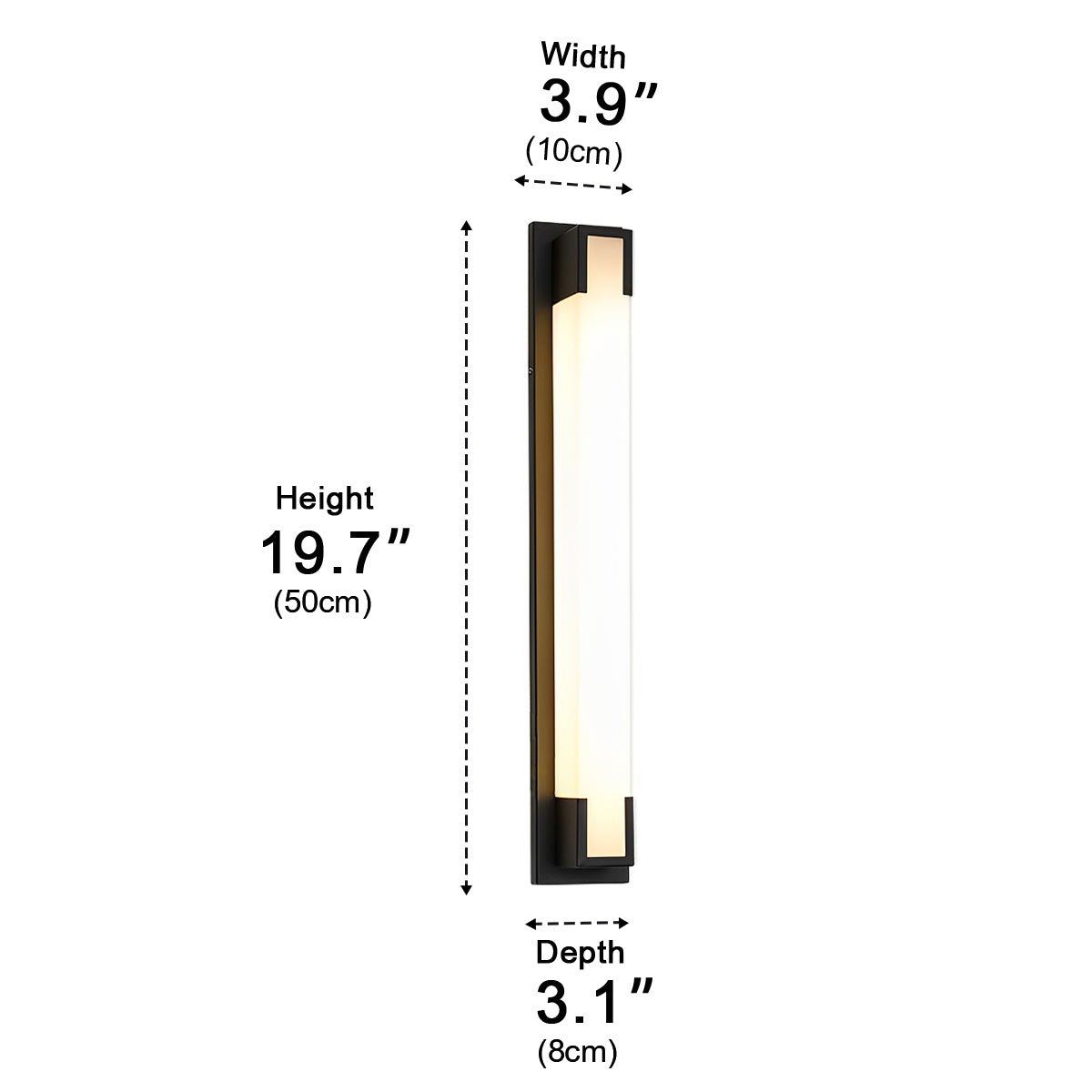 Modern Waterproof Linear Strip LED Outdoor Wall Lights