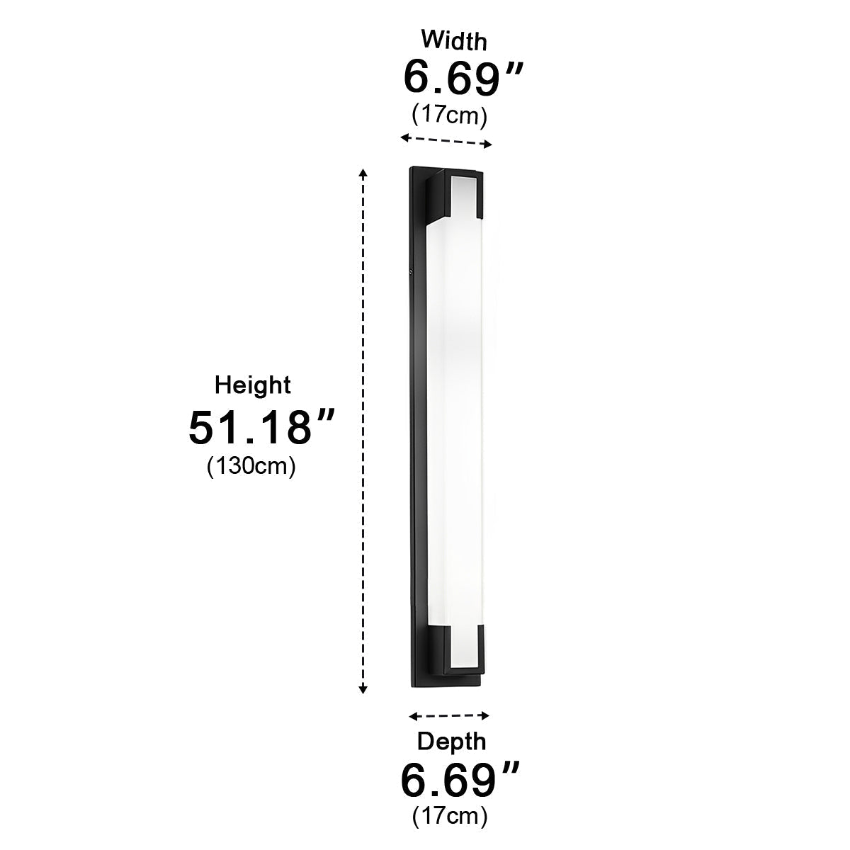 Modern Waterproof Linear Strip LED Outdoor Wall Lights