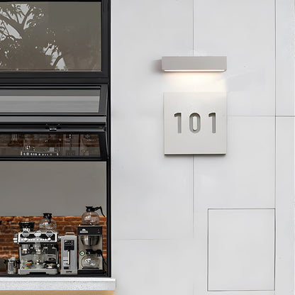 Modern Waterproof Outdoor Cement Rectangular Down LED Porch Lights - Flare Shack