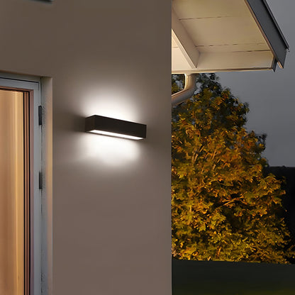 Modern Waterproof Outdoor Concrete Rectangular Up&Down LED Porch Lights