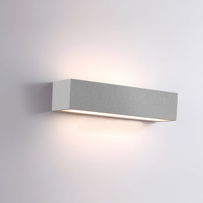 Modern Waterproof Outdoor Concrete Rectangular Up&Down LED Porch Lights