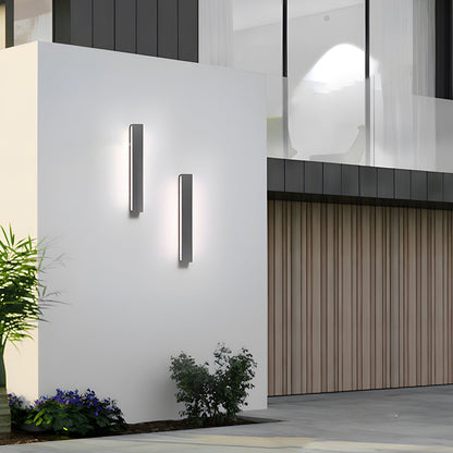Modern Waterproof Outdoor Cement Rectangular Up&Down LED Porch Lights - Flare Shack