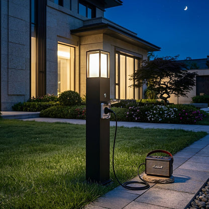 Modern Waterproof Outdoor LED Landscape Path Lights with Socket Charging Station - Flare Shack