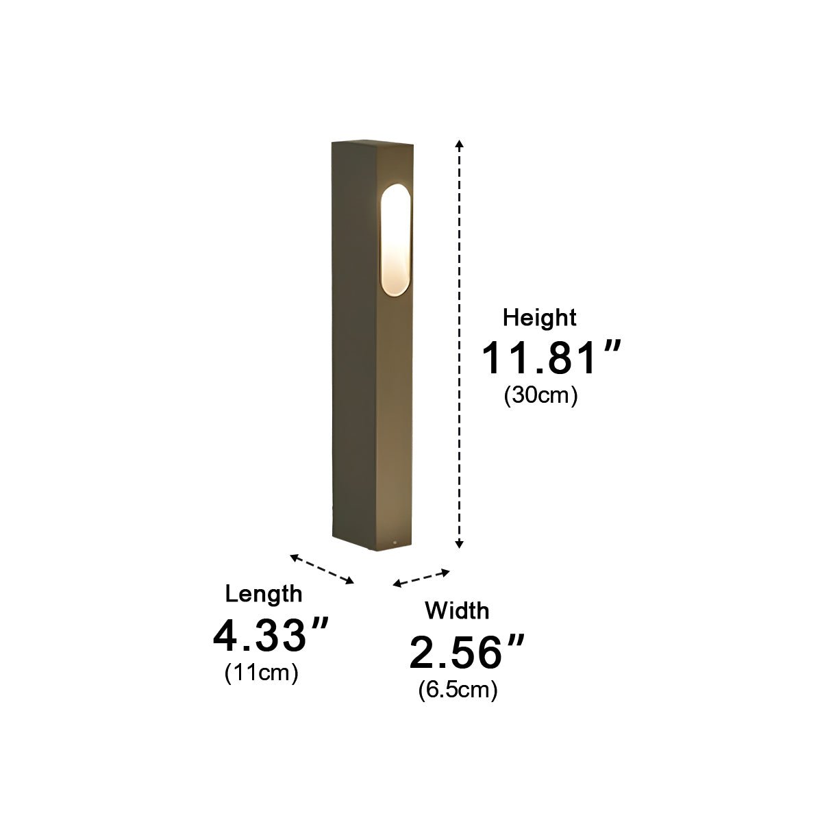 Modern Waterproof Rectangular COB Outdoor Lawn Landscape Lighting