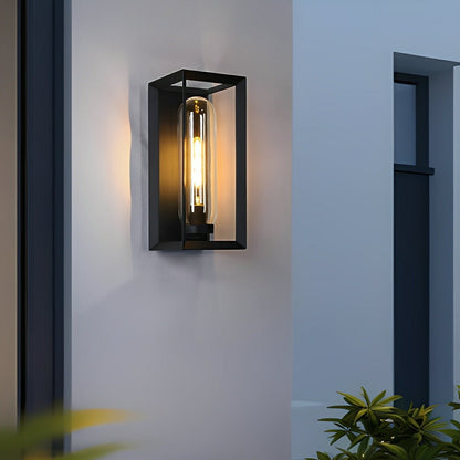 Modern Waterproof Rectangular Glass - Lampshade Outdoor LED Porch Wall Lights - Flare Shack