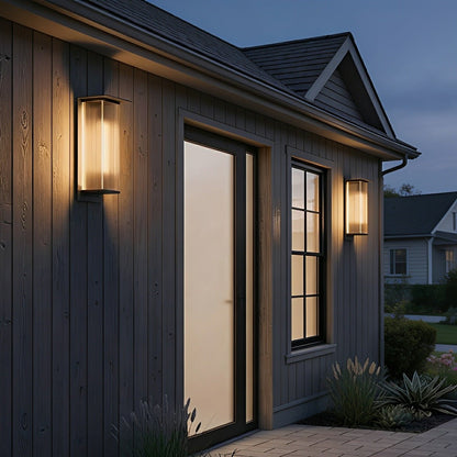 Modern Waterproof Rectangular LED Outdoor Wall Sconces Porch Light