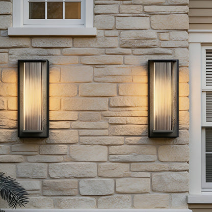 Modern Waterproof Rectangular LED Outdoor Wall Sconces Porch Light