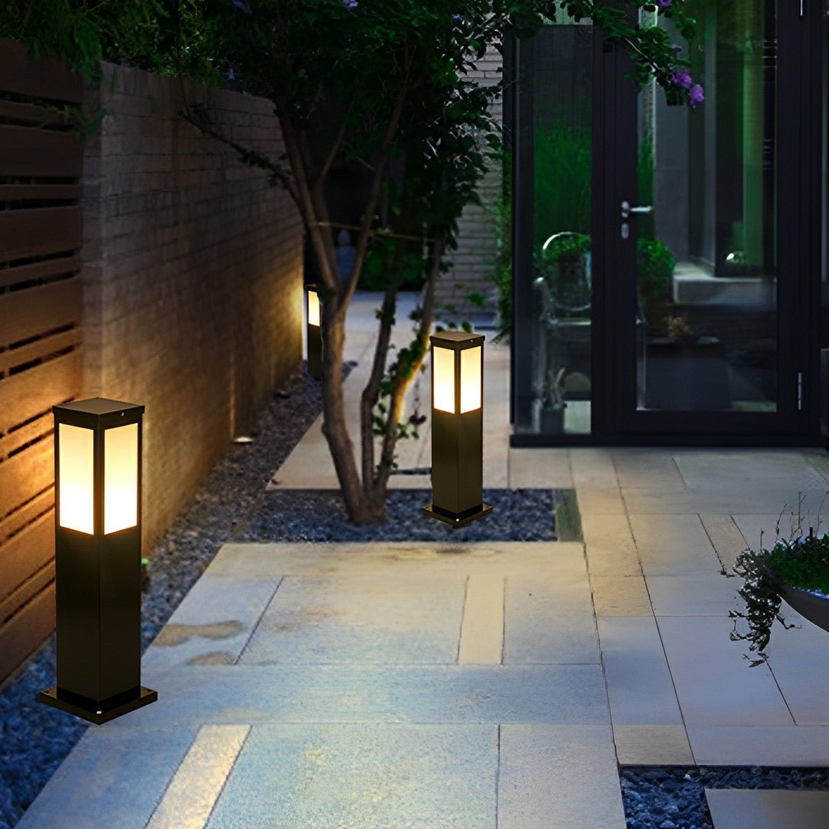 Modern Waterproof Rectangular Outdoor LED Landscape Path Lights - Flare Shack