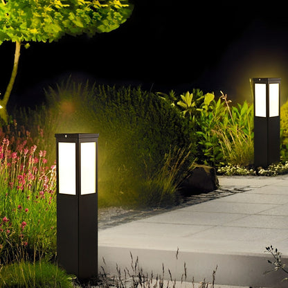 Modern Waterproof Rectangular Outdoor LED Landscape Path Lights - Flare Shack
