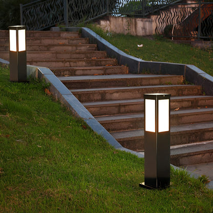 Modern Waterproof Rectangular Outdoor LED Landscape Path Lights