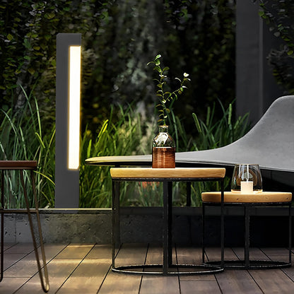 Modern Waterproof Rectangular Outdoor LED Landscape Path Lights