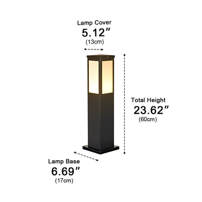 Modern Waterproof Rectangular Outdoor LED Landscape Path Lights