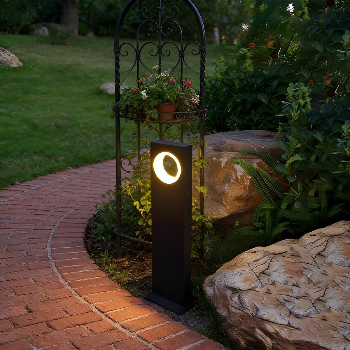 Modern Waterproof Ring - Round LED Outdoor Lawn Landscape Lighting - Flare Shack