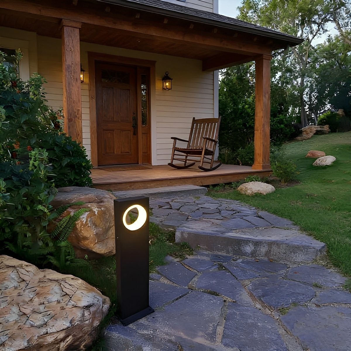 Modern Waterproof Ring-Round LED Outdoor Lawn Landscape Lighting