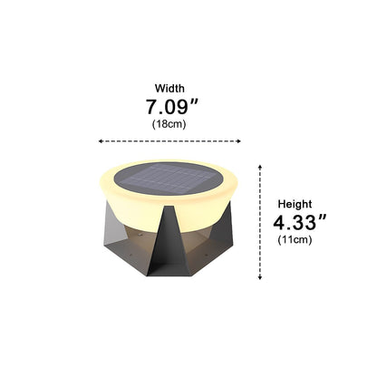 Modern Waterproof Round LED Outdoor Post Lights